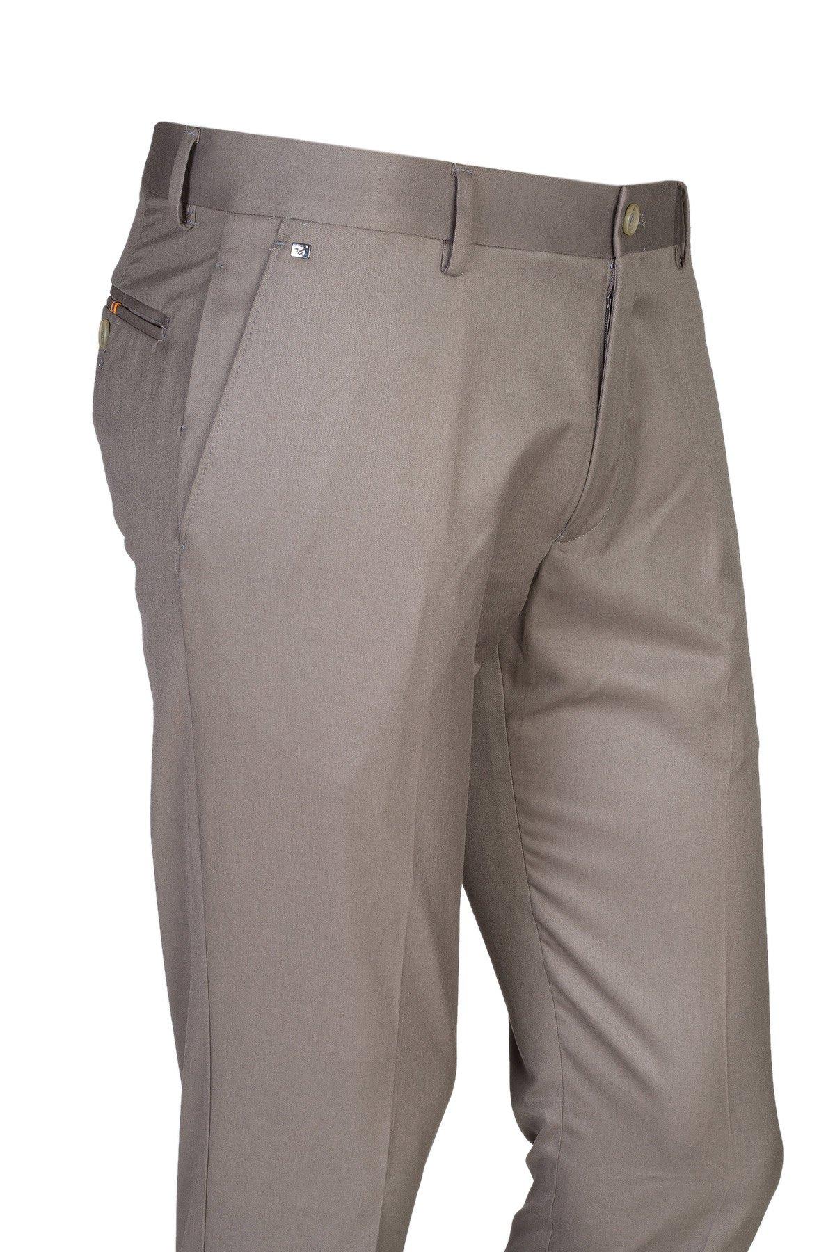 Non-Pleated Plain Ready Made Trousers