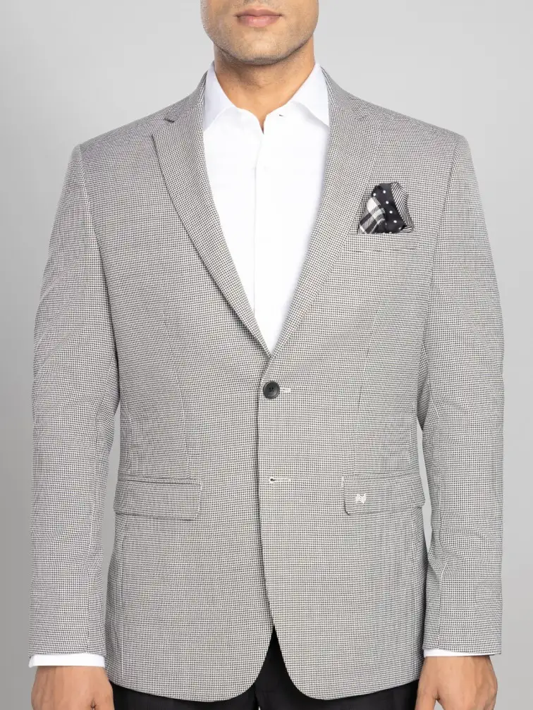 Men’s Textured Jacket – Grey