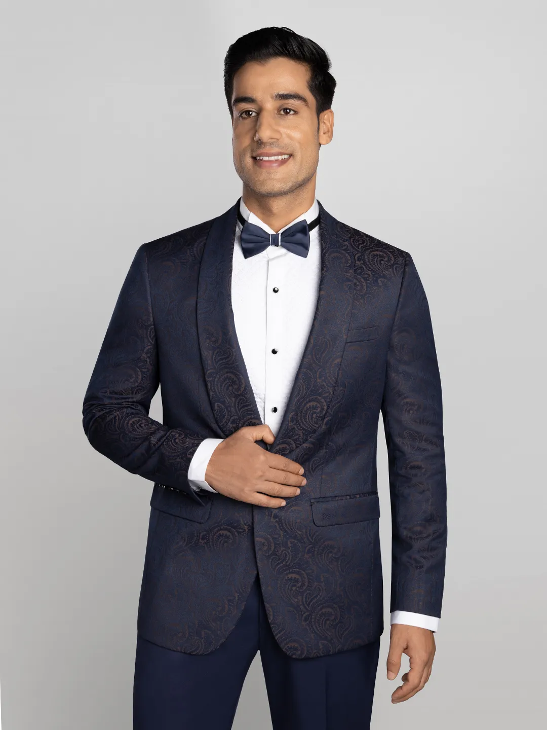 2 Piece Jacquard Tuxedo Suit