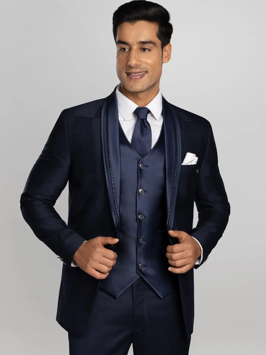Tuxedo Suit Navy Blue