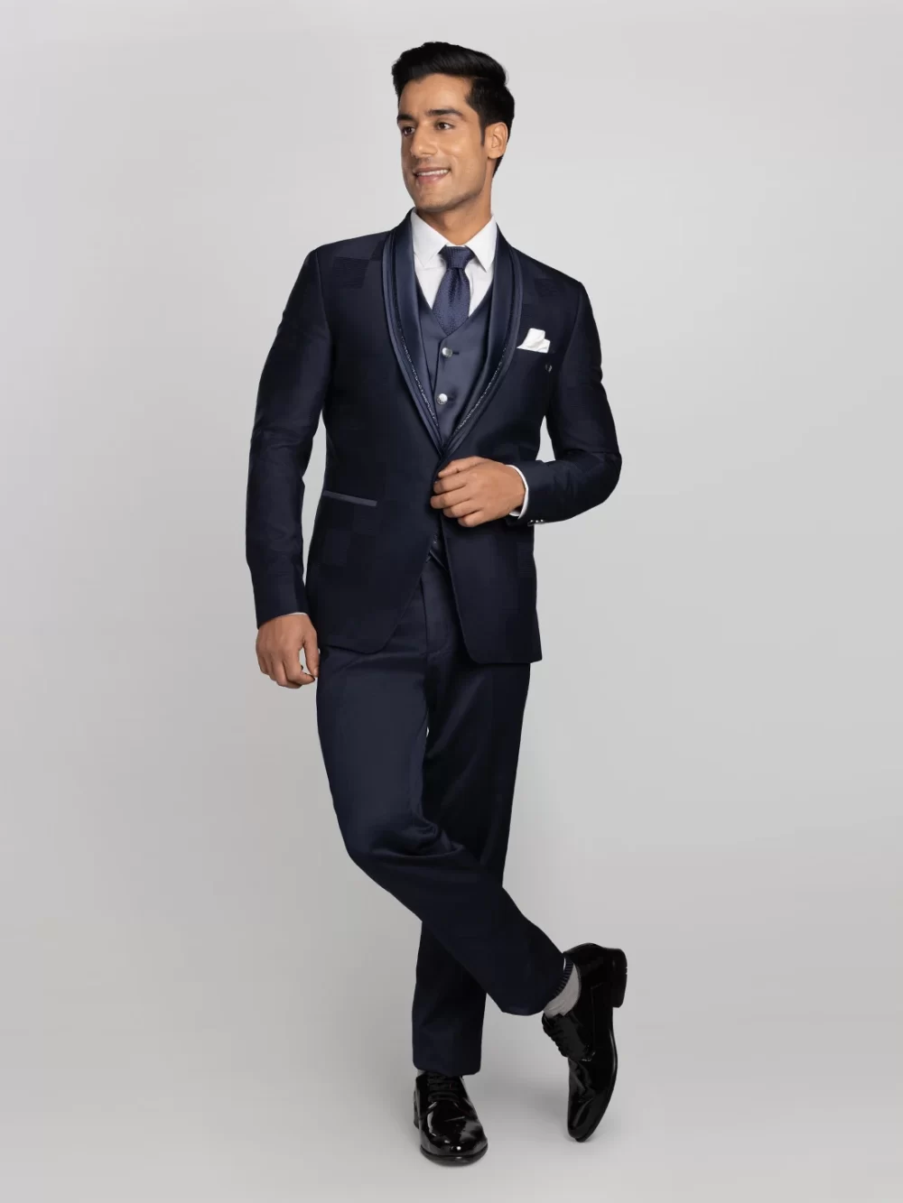 Tuxedo Suit Navy Blue