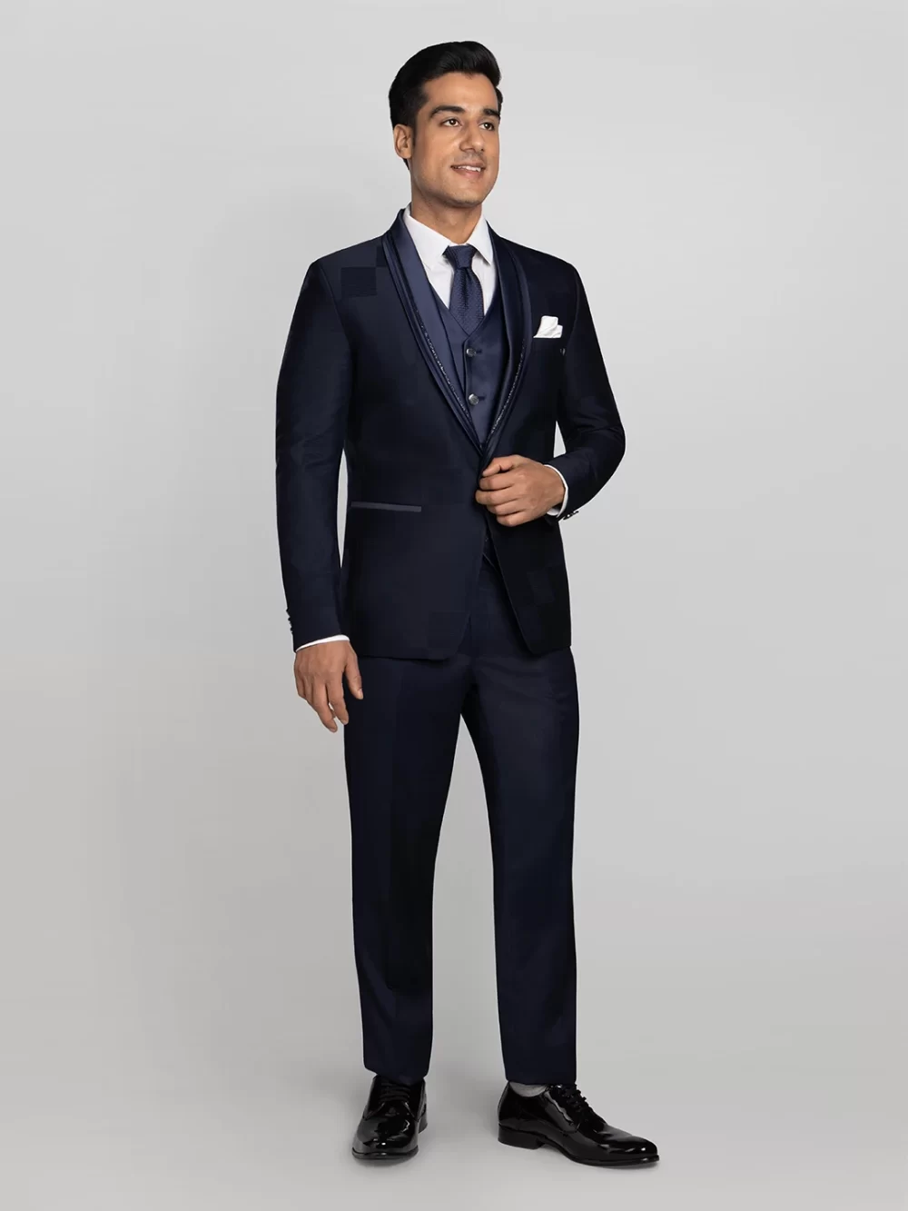 Tuxedo Suit Navy Blue