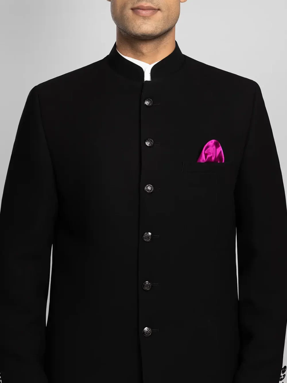 Men's Achkan - Black